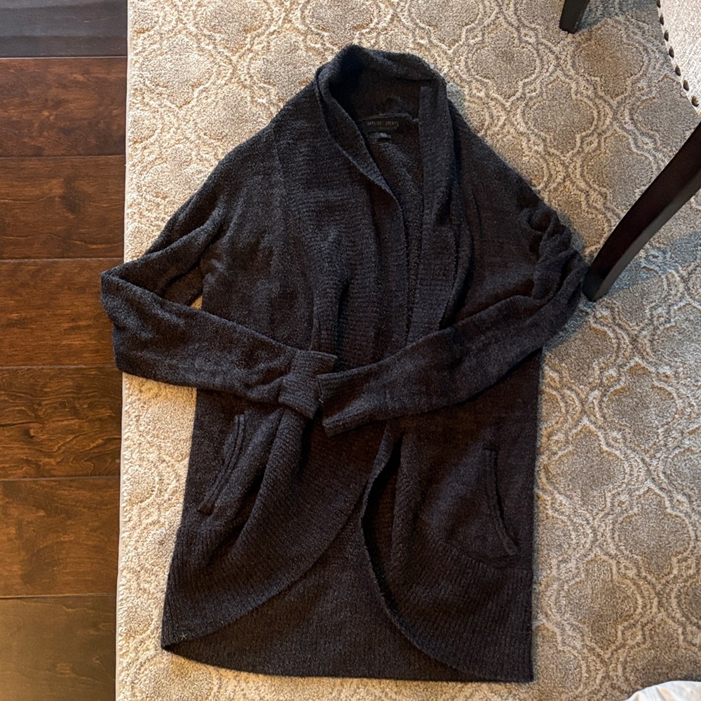 Revolve Barefoot Dreams Cardigan - Charcoal